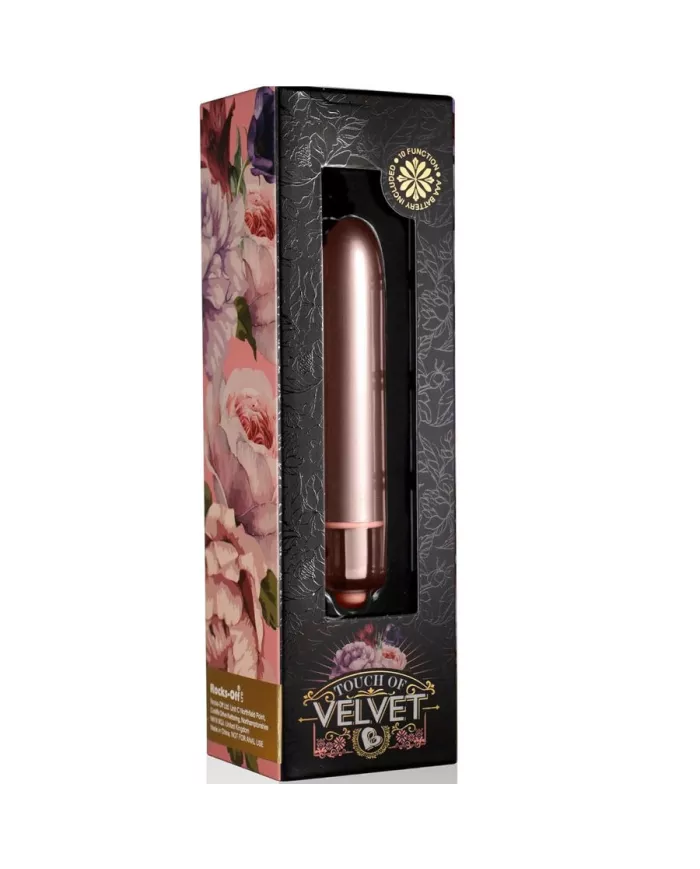 ROCKS-OFF - RO-90 TOUCH VELVET BULLET VIBRANTE ROSE ROCKS-OFF - RO-90 TOUCH VELVET BULLET VIBRANTE ROSE
