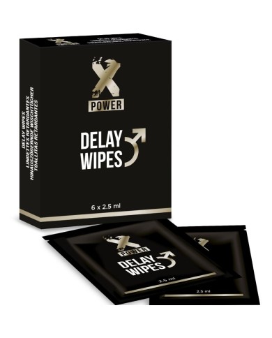 X POWER - LINGETTES DELAY 6 UNITÉS