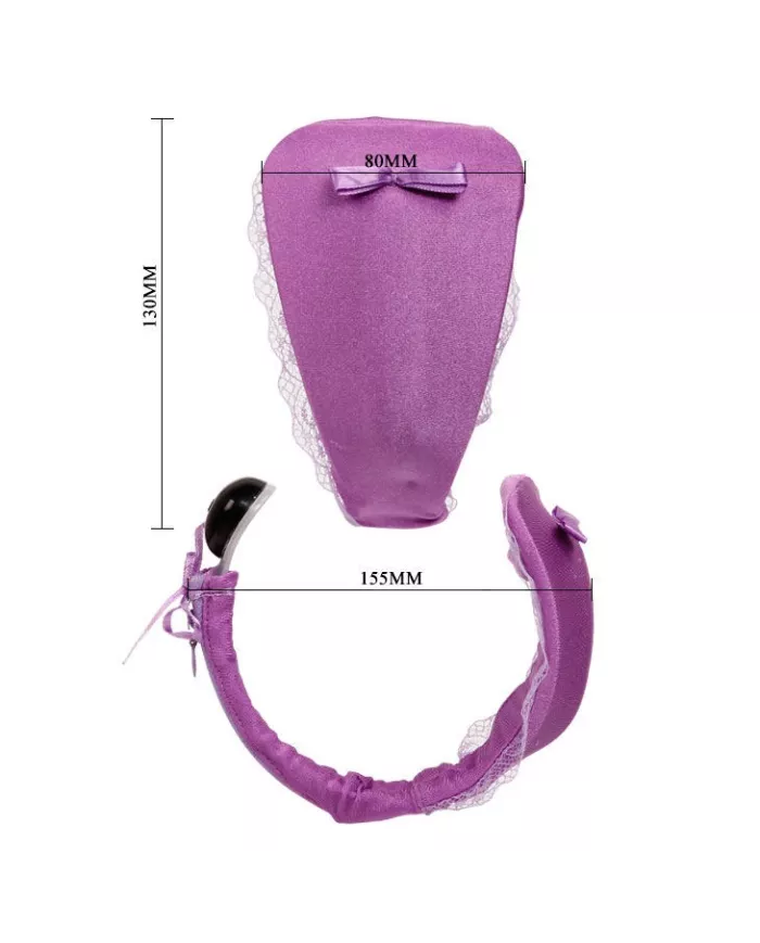 BAILE - STRING AVEC VIBRATEUR AVEC TÉLÉCOMMANDE LILAS BAILE - STRING AVEC VIBRATEUR AVEC TÉLÉCOMMANDE LILAS
