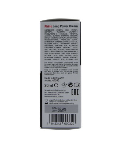HOT - RHINO LONG POWER CREAM 30 ML