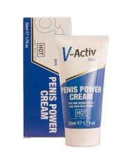 HOT - CRÈME STIMULANTE POUR LE PÉNIS V-ACTIV POUR HOMMES 50 ML