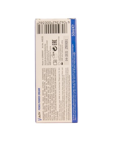 HOT - CRÈME STIMULANTE POUR LE PÉNIS V-ACTIV POUR HOMMES 50 ML