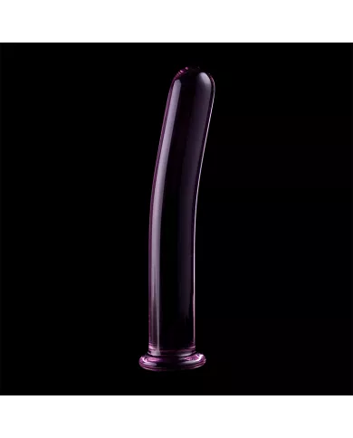 NEBULA SERIES BY IBIZA - MODÈLE 9 GODE EN VERRE BOROSILICATE ROSE 15.5 CM -O- 2.5 CM