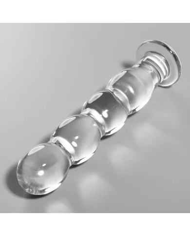NEBULA SERIES BY IBIZA - MODÈLE 10 GODE EN VERRE BOROSILICATE CLAIR 16.5 CM -O- 3.5 CM