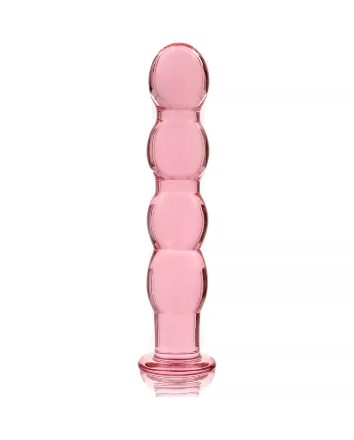 NEBULA SERIES BY IBIZA - MODÈLE 10 GODE EN VERRE BOROSILICATE ROSE 16.5 CM -O- 3.5 CM