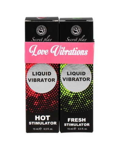 SECRETPLAY - VIBRATEUR LIQUIDE PACK LOVE VIBRATIONS
