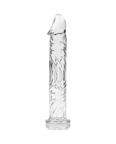 NEBULA SERIES BY IBIZA - MODÈLE 12 GODE EN VERRE BOROSILICATE CLAIR 17 CM -O- 3.5 CM