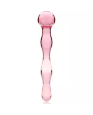 NEBULA SERIES BY IBIZA - MODÈLE 13 GODE EN VERRE BOROSILICATE ROSE 18 CM -O- 3.5 CM