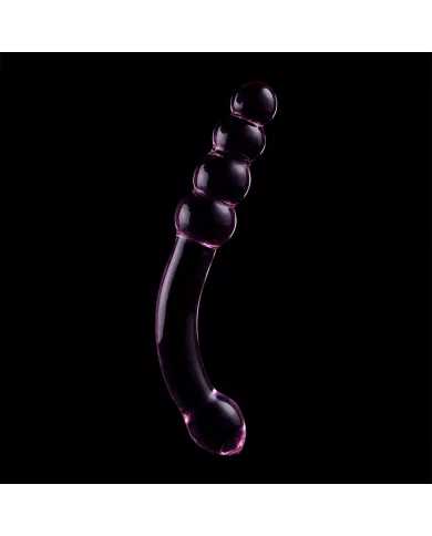 NEBULA SERIES BY IBIZA - MODÈLE 14 GODE EN VERRE BOROSILICATE ROSE 18.5 CM -O- 3 CM