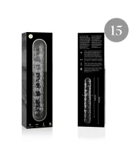 NEBULA SERIES BY IBIZA - MODÈLE 15 GODE EN VERRE BOROSILICATE CLAIR 18.5 CM -O- 3 CM