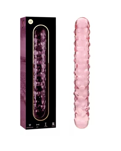 NEBULA SERIES BY IBIZA - MODÈLE 15 GODE EN VERRE BOROSILICATE ROSE 18.5 CM -O- 3 CM