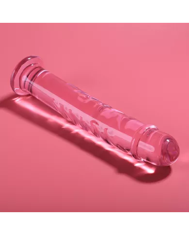 NEBULA SERIES BY IBIZA - MODÈLE 16 GODE EN VERRE BOROSILICATE ROSE 18.5 CM -O- 3 CM