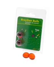 TALOKA - 2 BOULES BRÉSILIENNES GEL INTIME FRAISES & CHAMPAGNE