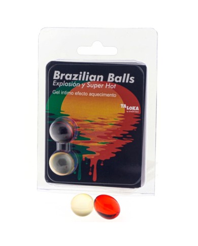 TALOKA - 2 BOULES BRÉSILIENNES GEL EXCITANT EFFET SUPER CHAUD