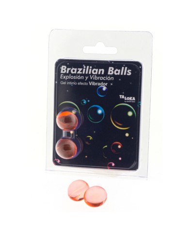 TALOKA - 2 BALLES BRÉSILIENNES GEL EXCITANT EFFET VIBRANT