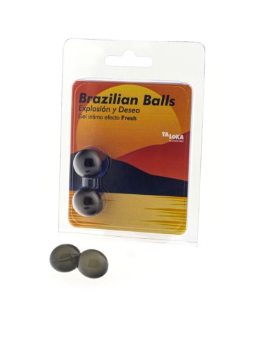 TALOKA - 2 BOULES BRÉSILIENNES GEL EXCITANT EFFET FRAIS