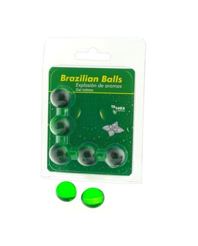 TALOKA - 5 BOULES BRÉSILIENNES GEL INTIME MENTHE