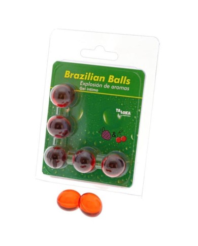 TALOKA - 5 BOULES BRÉSILIENNES GEL INTIME FRAISE & CERISE