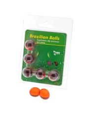 TALOKA - 5 BOULES BRÉSILIENNES GEL INTIME FRAISE & CHOCOLAT