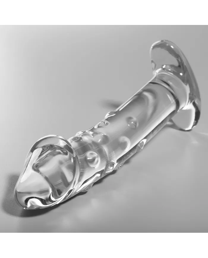 NEBULA SERIES BY IBIZA - MODÈLE 19 GODE EN VERRE BOROSILICATE CLAIR 18.5 CM -O- 4 CM