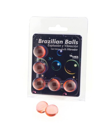 TALOKA - 5 BALLES BRÉSILIENNES GEL EXCITANT EFFET VIBRANT