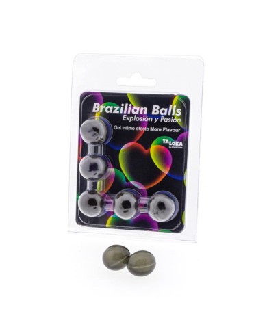 TALOKA - 5 BOULES BRÉSILIENNES PLUS DEFFET DE SAVEUR GEL EXCITANT