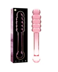 NEBULA SERIES BY IBIZA - MODÈLE 20 GODE EN VERRE BOROSILICATE ROSE 20.5 CM -O- 3 CM