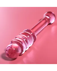 NEBULA SERIES BY IBIZA - MODÈLE 20 GODE EN VERRE BOROSILICATE ROSE 20.5 CM -O- 3 CM