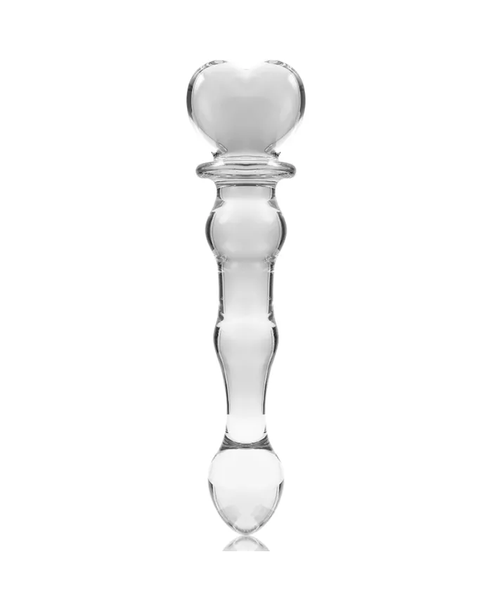 NEBULA SERIES BY IBIZA - MODÈLE 21 GODE EN VERRE BOROSILICATE CLAIR 20.5 CM -O- 3.5 CM