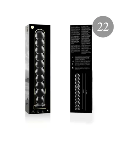 NEBULA SERIES BY IBIZA - MODÈLE 22 GODE EN VERRE BOROSILICATE CLAIR 21.5 CM -O- 2.5 CM