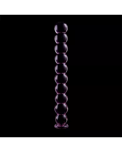 NEBULA SERIES BY IBIZA - MODÈLE 22 GODE EN VERRE BOROSILICATE ROSE 21.5 CM -O- 2.5 CM