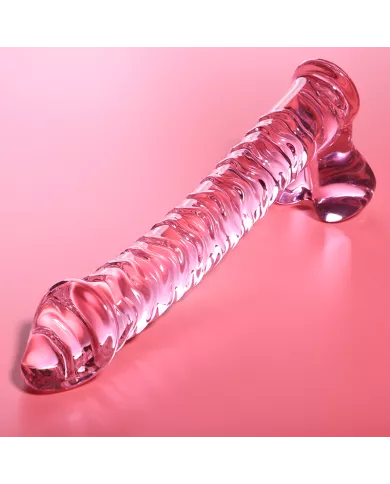 NEBULA SERIES BY IBIZA - MODÈLE 23 GODE EN VERRE BOROSILICATE ROSE 21.5 CM -O- 4 CM