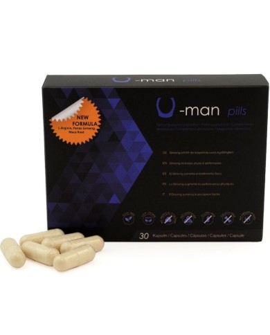 500 COSMETICS - U-MAN AUGMENTE LA TAILLE DU PÉNIS ET LA PUISSANCE SEXUELLE - 30 CAPSULES