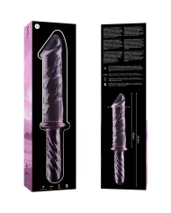 NEBULA SERIES BY IBIZA - MODÈLE 24 GODE EN VERRE BOROSILICATE ROSE 28.5 CM -O- 5 CM