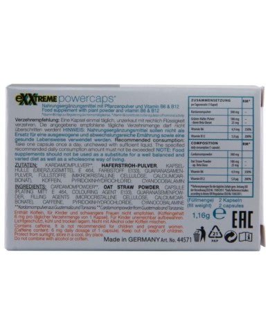HOT - EXXTREME CAPSULES PUISSANCE MAN 2 UNITÉS