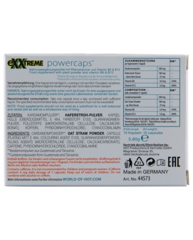HOT - EXXTREME CAPSULES PUISSANCE MAN 10 UNITÉS