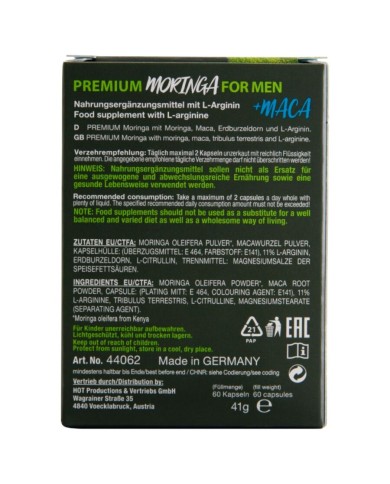 HOT - MORINGA BOÎTES POUR HOMMES 60 UNITÉS