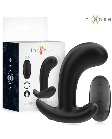 INTENSE - CHANDLER ANAL PLUG 10 VIBRATIONS NOIR TÉLÉCOMMANDE