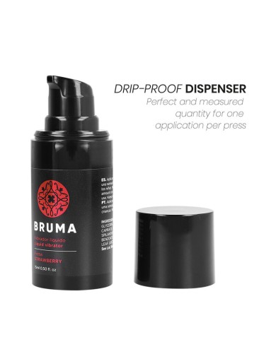 BRUMA - VIBRATEUR LIQUIDE ULTRA GLISSANT FRAISE 15 ML