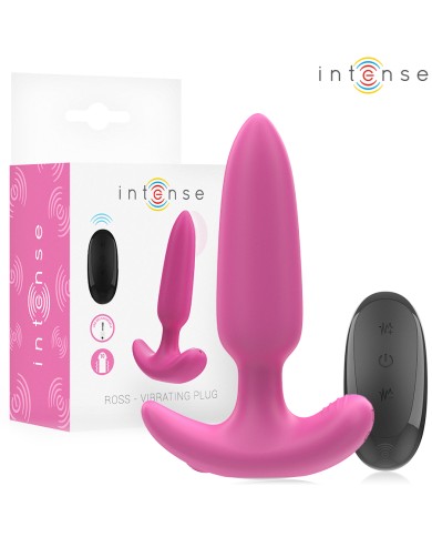 INTENSE - ROSS ANAL PLUG 10 VIBRATIONS ROSE TÉLÉCOMMANDE