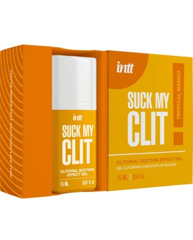 INTT - SUCK MY CLIT GEL EFFET SUCCION PARFUM MANGUE TROPICALE, 15 ML