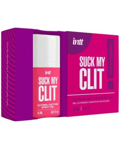 INTT - SUCK MY CLIT GEL EFFET SUCCION FRAISE SAUVAGE 15 ML