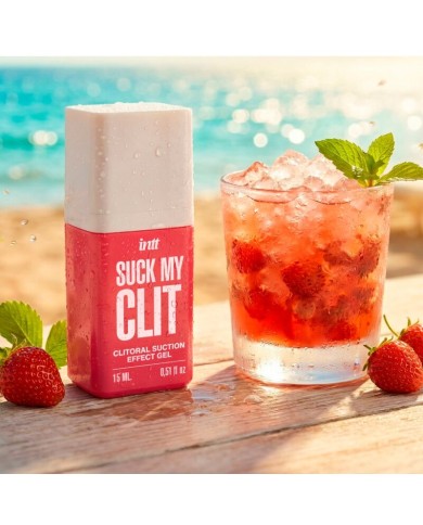 INTT - SUCK MY CLIT GEL EFFET SUCCION FRAISE SAUVAGE 15 ML