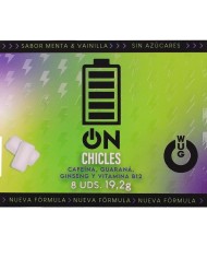 WUG on – Énergie instantanée en chewing-gum, plaquette thermoformée de 8 unités