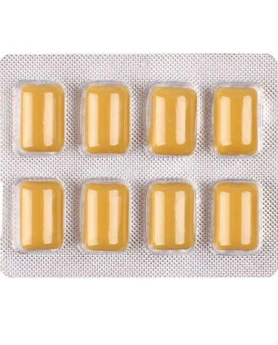 WUG on – Énergie instantanée en chewing-gum, plaquette thermoformée de 8 unités