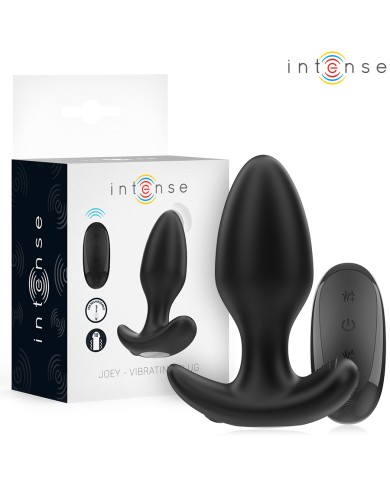 INTENSE - JOEY ANAL PLUG 10 VIBRATIONS NOIR TÉLÉCOMMANDE
