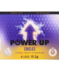 WUG Power Up - Chewing-gum énergisant pour la concentration et l'endurance - Plaquette thermoformée de 8 unités