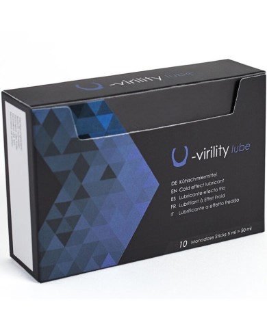 500 COSMETICS - U-VIRILITY LUBE LUBRIFIANT EFFET FROID 10 X 5 ML