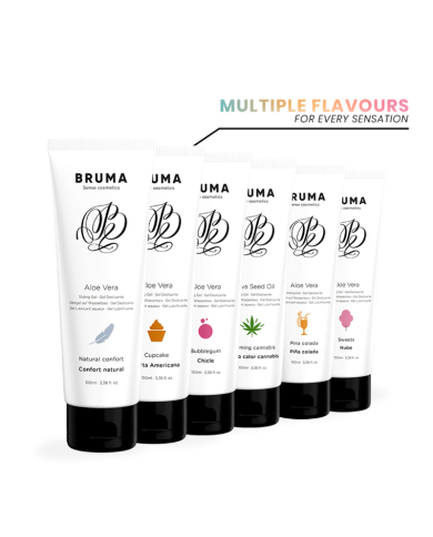 BRUMA - HUILE DE GRAINES DE SATIVA GEL GLISSANT RÉCHAUFFANT SAVEUR DE CANNABIS 100 ML