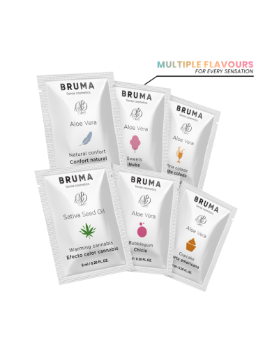 BRUMA - HUILE DE GRAINES DE SATIVA GEL GLISSANT RÉCHAUFFANT SAVEUR DE CANNABIS 6 ML